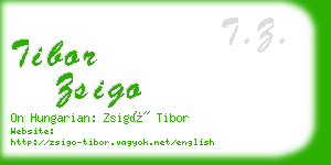 tibor zsigo business card